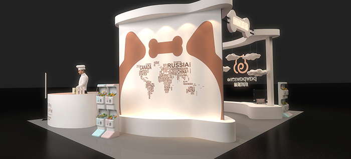 爪爪聯盟遠洋樂堤港展位-會議會展活動策劃案例-杭州伍方會議服務有限公司